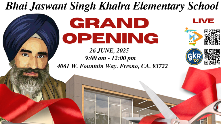 Bhai Jaswant Singh Khalra Elemetary School Fresno YT