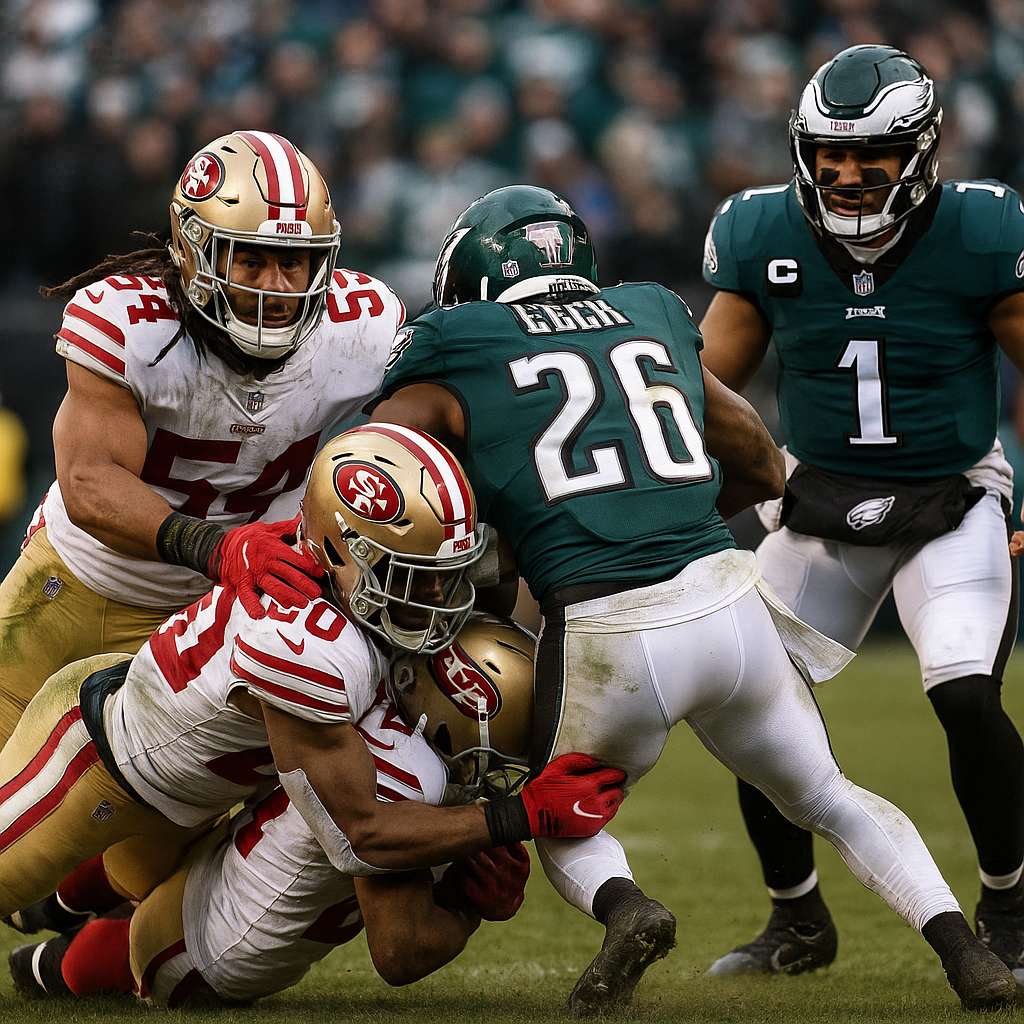 49ers Get Game-Clinching Fourth-Down Stop vs. Eagles to Advance to Divisional Round | NFL on FOX