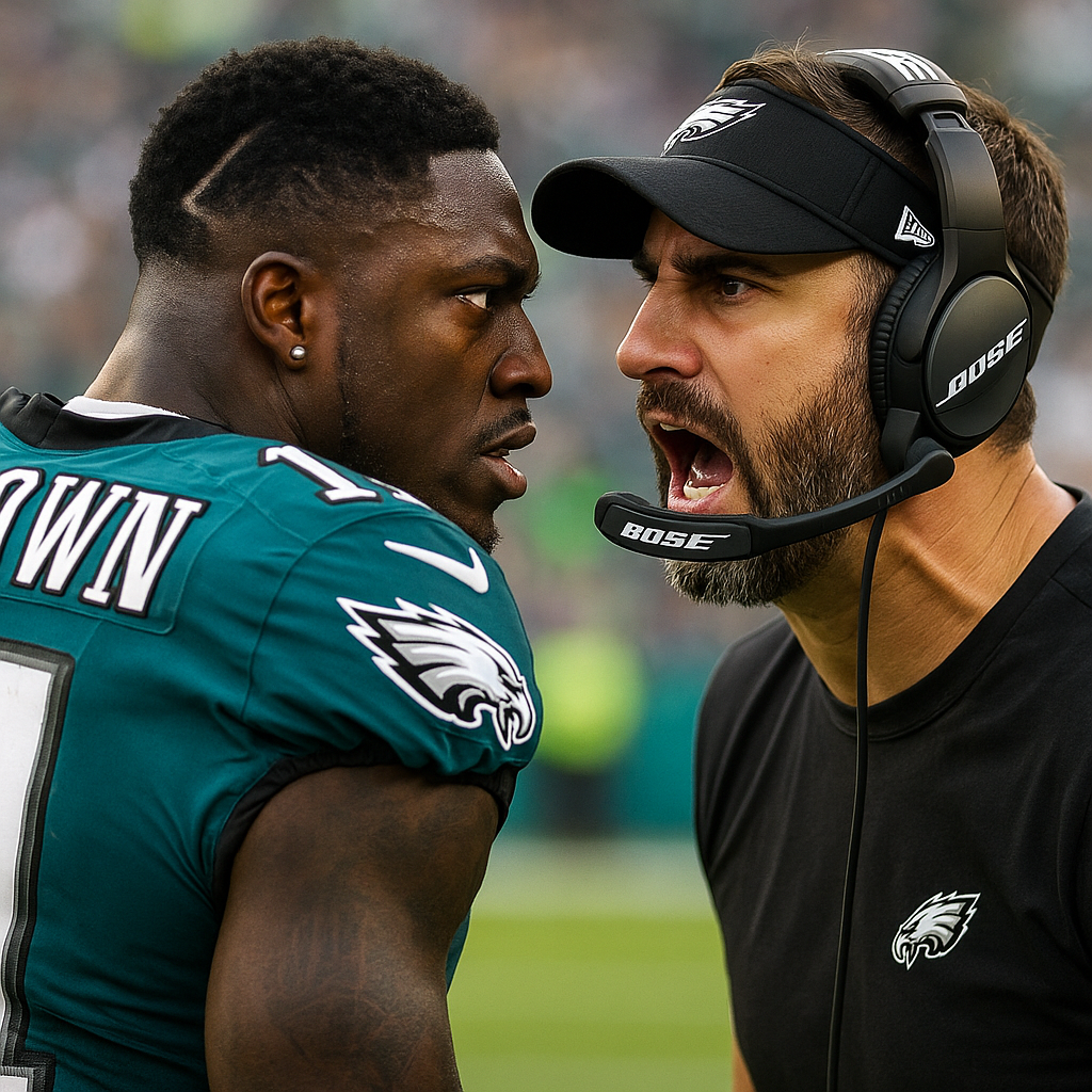 A.J. Brown & Nick Sirianni Sideline Clash: “They Don’t Look Like They’re on the Same Page” | NFL on FOX