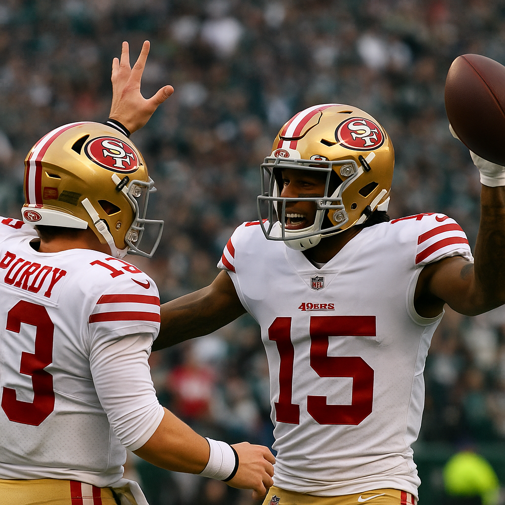 Brock Purdy finds Demarcus Robinson for two-yard TD to give 49ers the lead over Eagles | NFL Highlights