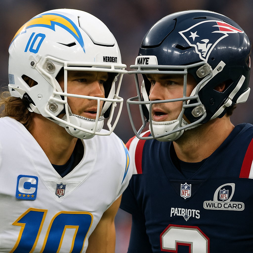 Chargers vs. Patriots Live Updates, Score: Herbert, Maye Battle in NFL Wild Card Round