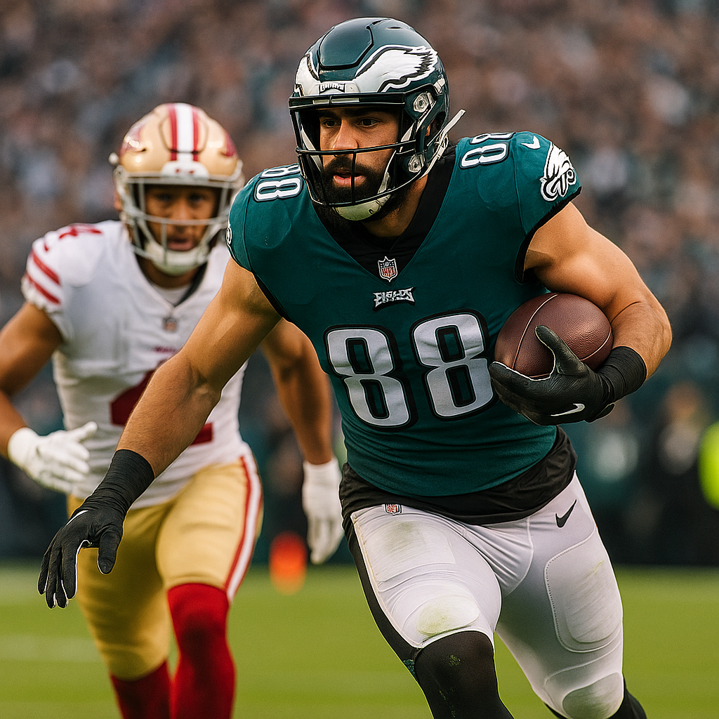 Dallas Goedert rushes for touchdown, cutting Eagles’ deficit vs. 49ers | NFL Highlights