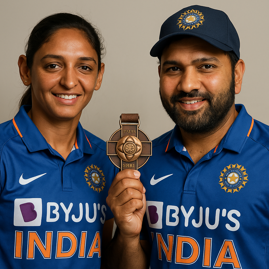 Harmanpreet and Rohit to receive Padma Shri Award in 2026
