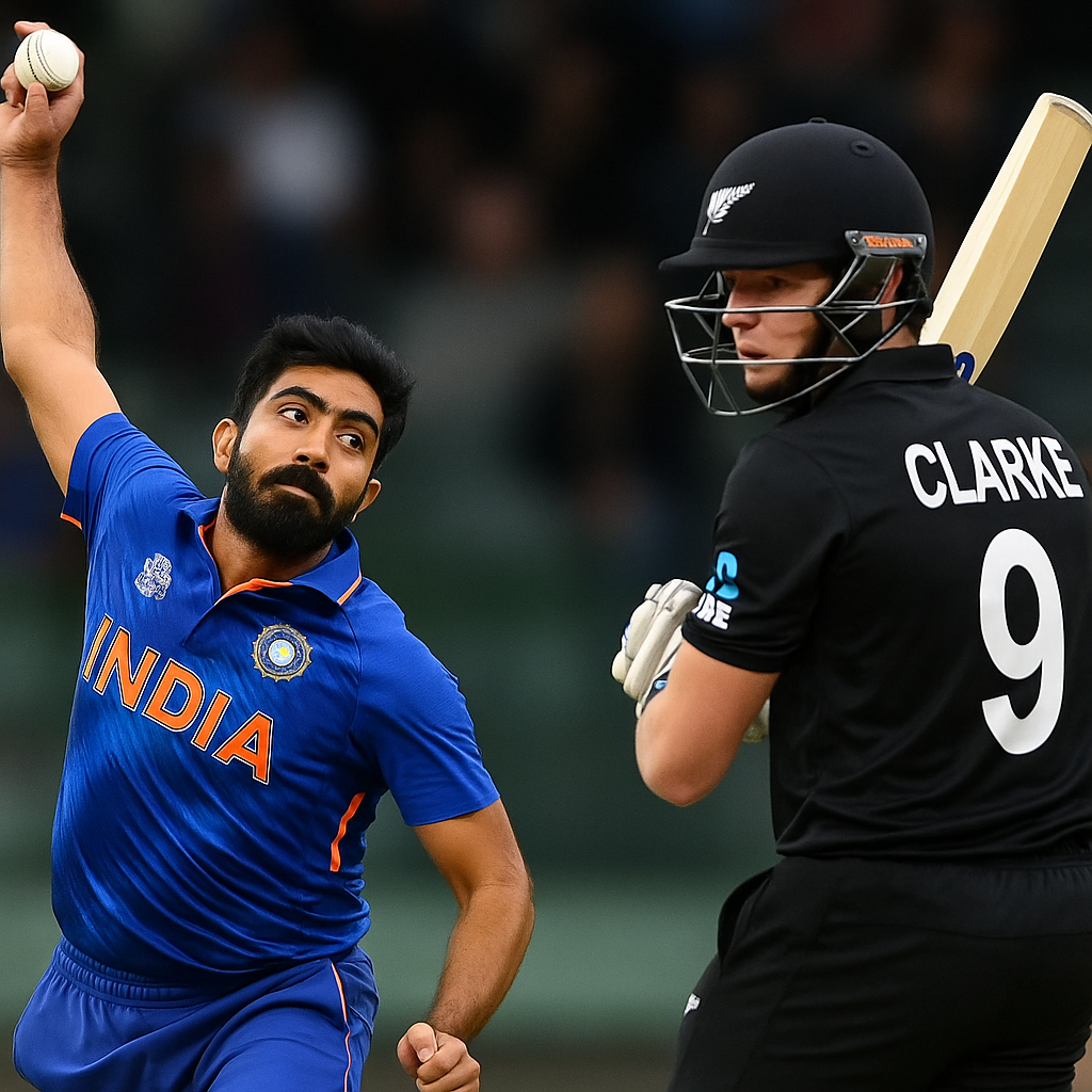 India bowl; Clarke makes international debut for New Zealand