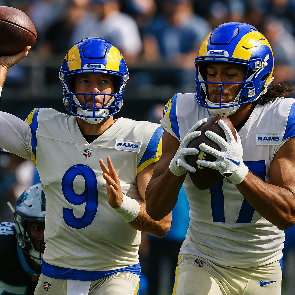 Matthew Stafford finds Puka Nacua for 14-yard TD, giving Rams lead over Panthers | NFL Highlights
