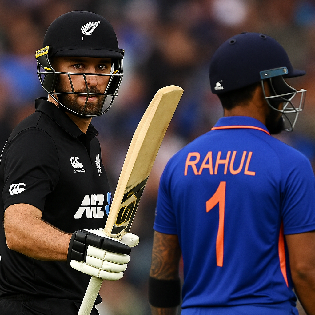 Mitchell upstages Rahul as New Zealand level series
