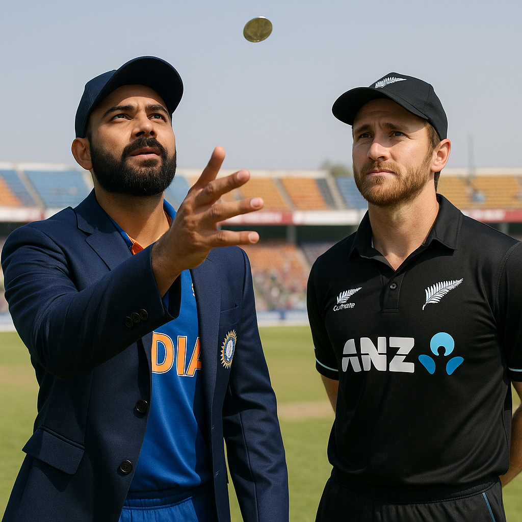 Reddy and Lennox come in; New Zealand ask India to bat in Rajkot