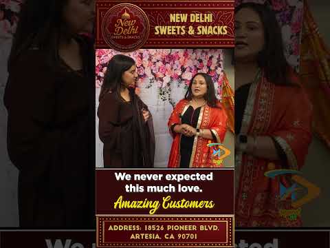 Customers Love Our Food ❤️ Daily Happy Faces at New Delhi Sweets & Snacks #FoodLove #HappyCustomers