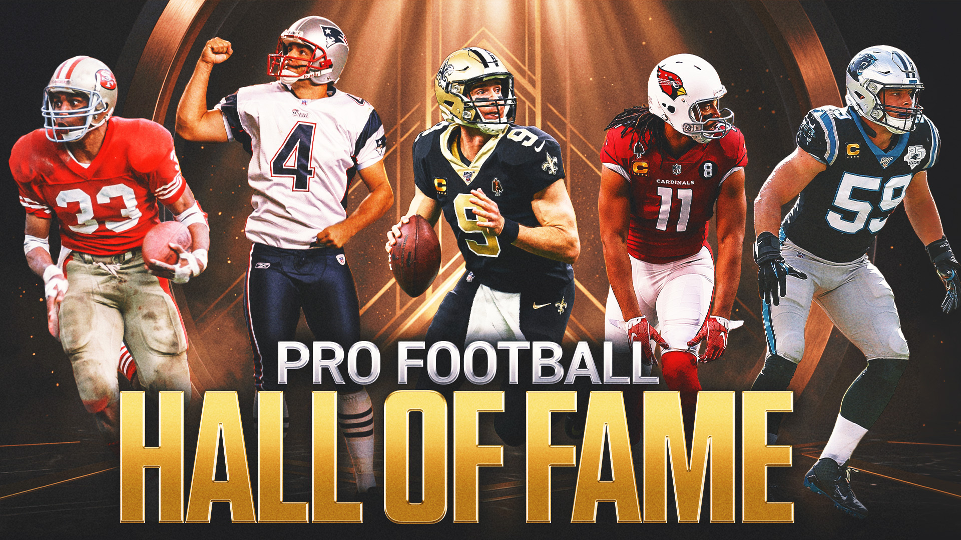 Drew Brees, Larry Fitzgerald Headline 5-Member Hall of Fame Class of 2026