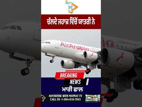 ✈️ ਚੱਲਦੇ ਜਹਾਜ਼ ਵਿੱਚੋਂ ਯਾਤਰੀ ਨੇ ਮਾਰੀ ਛਾਲ 😱